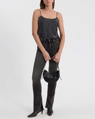 Quần Jeans exp flare xẻ gấu bigsize xuất xịn (B7)