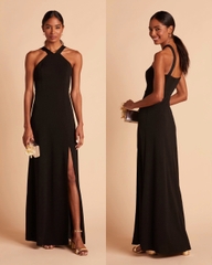 Đầm tiệc Birdy maxi cổ yếm bigsize xẻ tà