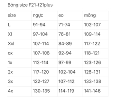 Áo dây corset nơ f21plus xuất xịn