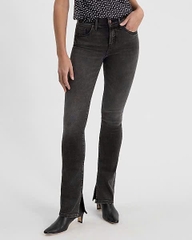 Quần Jeans exp flare xẻ gấu bigsize xuất xịn (B7)