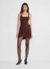 Đầm dây tà wrap Aritzia thun xuất xịn