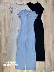 Jumsuit fashion thun cổ v bigsize