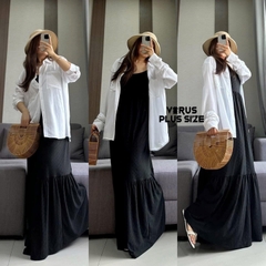 Đầm maxi Lant bryan thêu lỗ bigsize