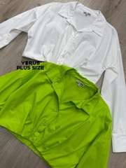 Áo somi crop fashion xuất xịn bigsize