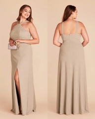 Đầm tiệc Birdy maxi cổ yếm bigsize xẻ tà
