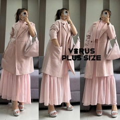 Áo khoác dạ Carmel dạ ép vừa phải mềm mịn xuất dư xịn