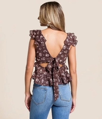 Áo cổ V tri xi cột lưng voan bigsize
