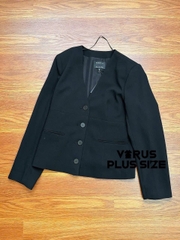 Blazer river cổ tim thanh lịch bigsize xuất xịn