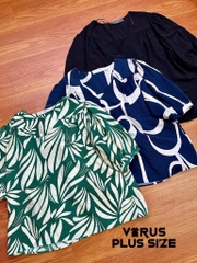 Áo cổ tim primark visco mát mịn bigsize