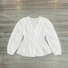 Áo kiểu Primark peplum tay phồng cột dây bigsize