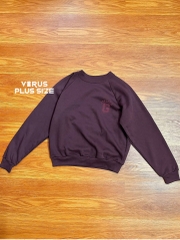Sweater nỉ G@p tone đỏ mận bigsize
