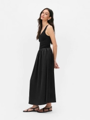 Đầm dây Primark tùng phối lụa Bigsize