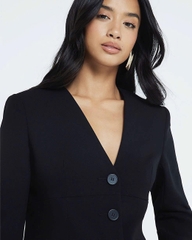 Blazer river cổ tim thanh lịch bigsize xuất xịn