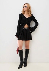 Áo GJ nhún tay loe bigsize xuất xịn