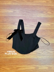 Áo dây corset nơ f21plus xuất xịn