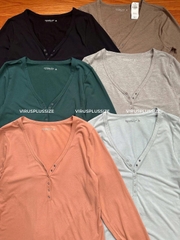 Bodysuit henley Aber chất thun đanh mịn bigsize