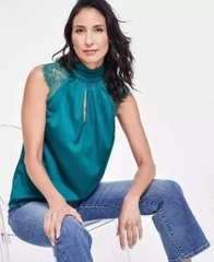 Áo lụa cổ lọ InC bigsize