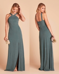 Đầm tiệc Birdy maxi cổ yếm bigsize xẻ tà