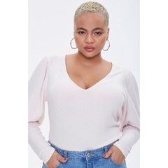 [viruSpluSSize]Áo len f21 pluS bigSize hồng/xám tiêu