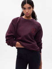 Sweater nỉ G@p tone đỏ mận bigsize