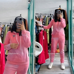 [viruSpluSSize] bộ thun nỉ GUESS xuất xịn bigSize(ảnh khách tại Shop)
