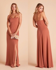 Đầm tiệc Birdy maxi cổ đổ xẻ tà bigsize
