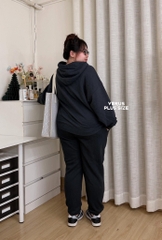 Set nỉ hoodie / jogger bigsize xuất xịn