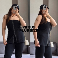 Set lẻ Primark áo cúp ngực mix quần lửng xẻ gấu xuất xịn