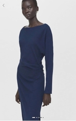 Đầm xoài mng cổ thuyền nhún eo bigsize xuất xịn