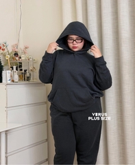Set nỉ hoodie / jogger bigsize xuất xịn