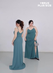 Đầm tiệc birdy gr3y maxi bigsize xẻ tà xuất xịn