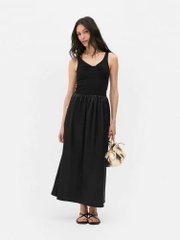 Đầm dây Primark tùng phối lụa Bigsize