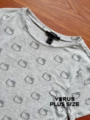 Áo crop vạt nhọn thun gân f21