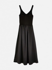 Đầm dây Primark tùng phối lụa Bigsize