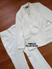 Set Tây River Blazer Mix Quần Loe Bigsize
