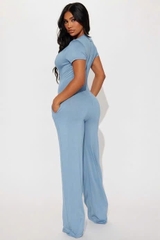 Jumsuit fashion thun cổ v bigsize