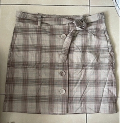 [viruSpluSSize ] chân váy mango caro xuất xịn bigSize