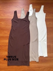 Đầm body f21plus xẻ lai xuất xịn bigsize