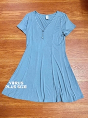 Đầm cổ V henley abound chất thun dày dặn bigsize