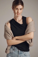 Áo lệch vai maeve thun co giãn bigsize