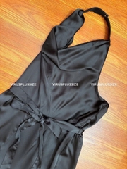 Jumsuit lụa cổ yếm RM bigsize