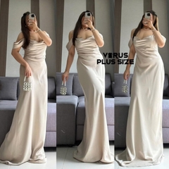Đầm đi tiệc BHLDN trễ vai bigSize(bhldn10)