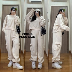 [viruSpluSSize]Set nỉ FaShion nova , áo form tank Thân vai cánh dơi bigSize