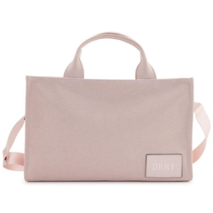 Túi tote DkNY vải canvas tone hồng pastel xuất xịn