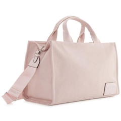 Túi tote DkNY vải canvas tone hồng pastel xuất xịn