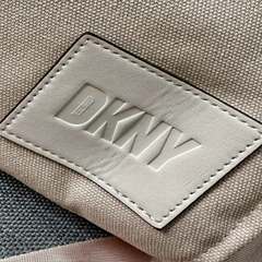 Túi tote DkNY vải canvas tone hồng pastel xuất xịn