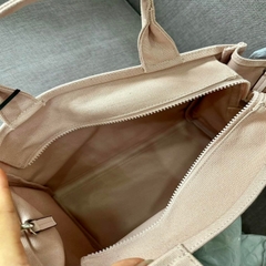 Túi tote DkNY vải canvas tone hồng pastel xuất xịn