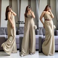 Jumsuit dây mng form suông vải thoáng mát bigsize