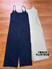 Jumsuit dây mng form suông vải thoáng mát bigsize