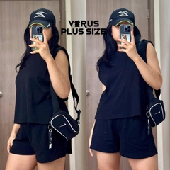 Set Fashion áo cộc tay quần đùi cotton thoáng mát xuất xịn bigsize